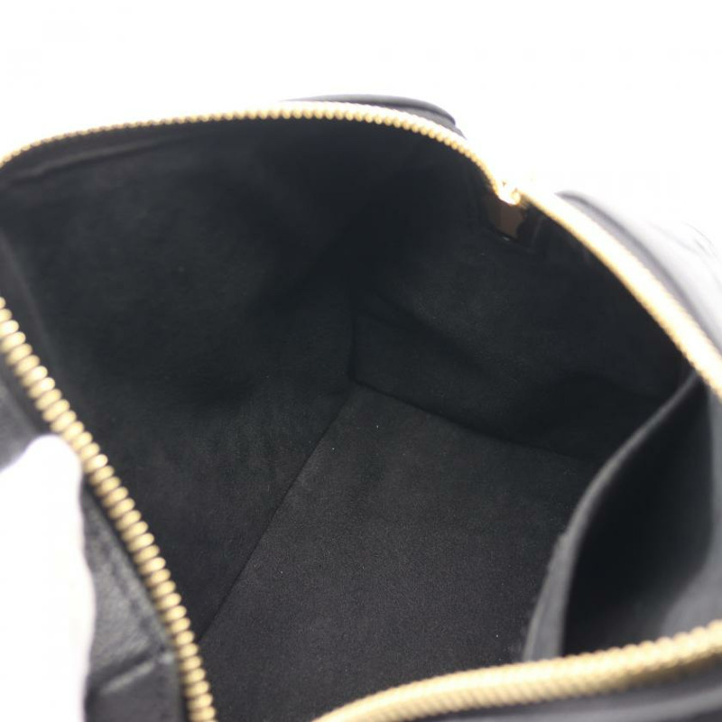 【日本直送】 中古LOUIS VUITTON[AB]Speedy Bandouliere 20 老花empreinte壓花浮雕 真皮手提包 黑色 兩用款-7