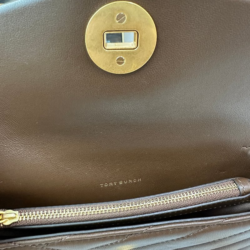 (極新)TORY BURCH 咖啡色真皮woc鏈包-13
