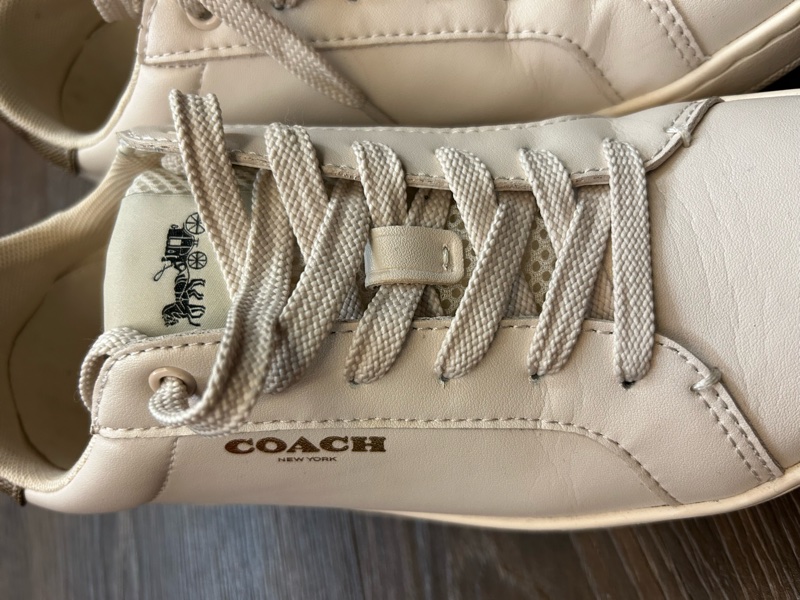 coach米白色小白鞋原價9500-1