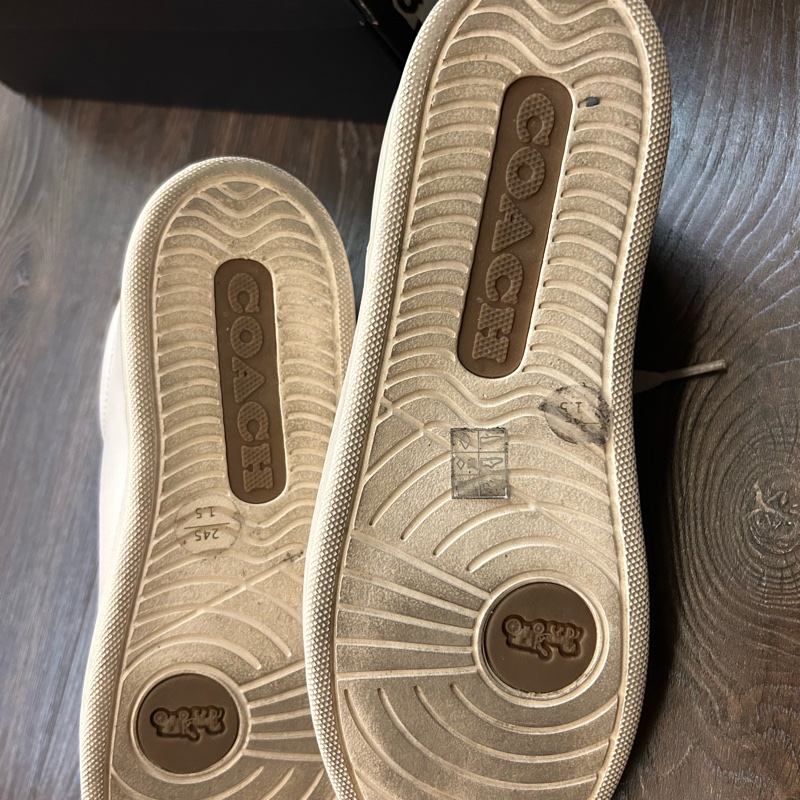 coach米白色小白鞋原價9500-6