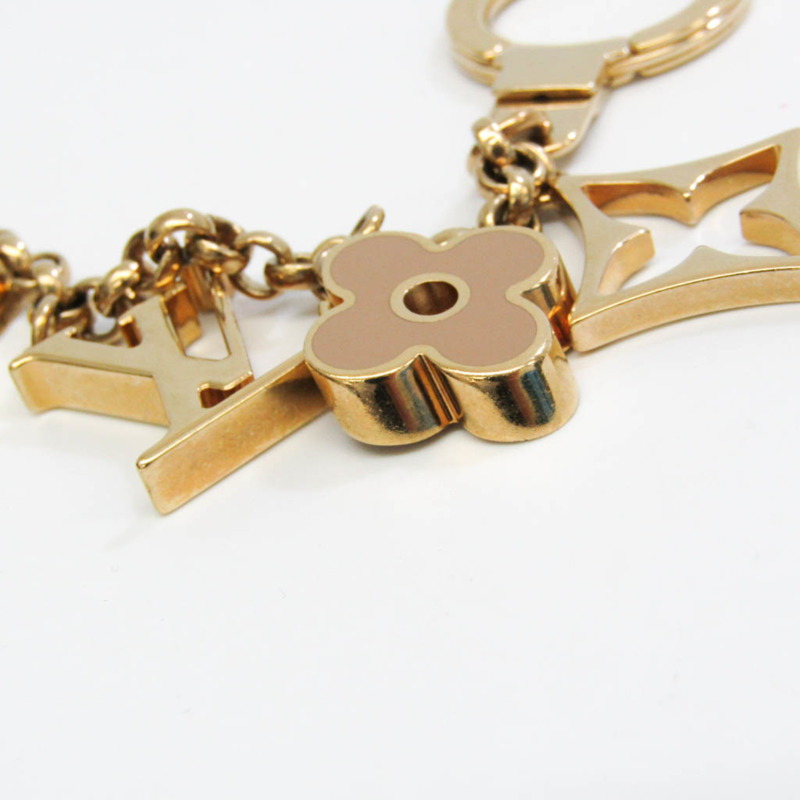【日本直送】Louis Vuitton Porto Cle Spring Street M69008 鑰匙扣（奶油色、金色、花押字、粉色）-11