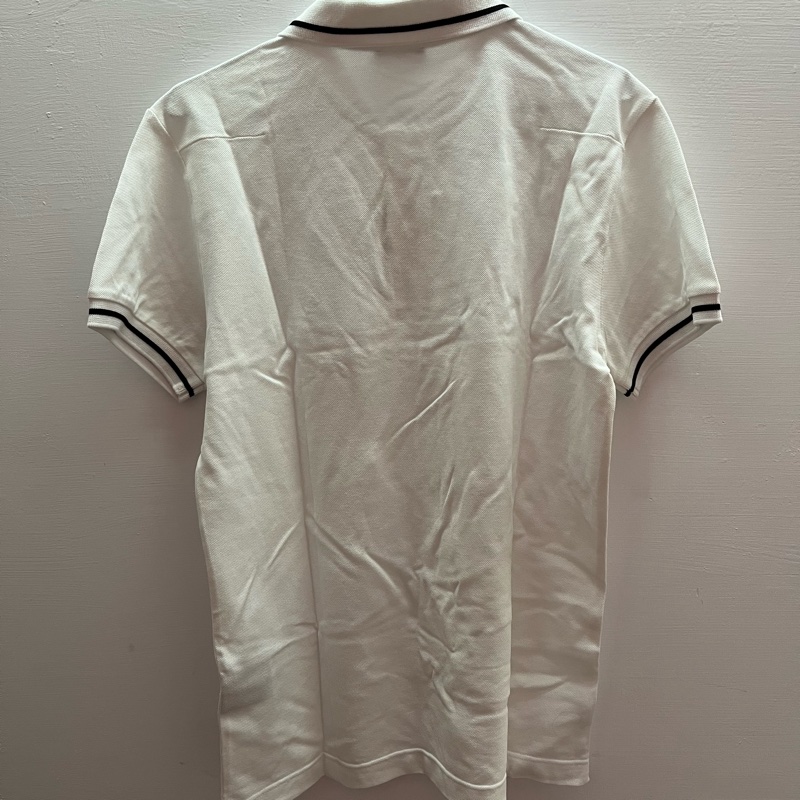 清衣櫃（現貨）Dior全新白色蜜蜂刺繡短袖Polo衫 黑色滾邊 義大利製造-7
