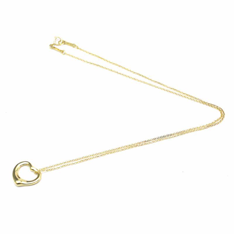 【日本直送】拋光蒂芙尼 Open Heart 18K 黃金項鍊 BF559614-10