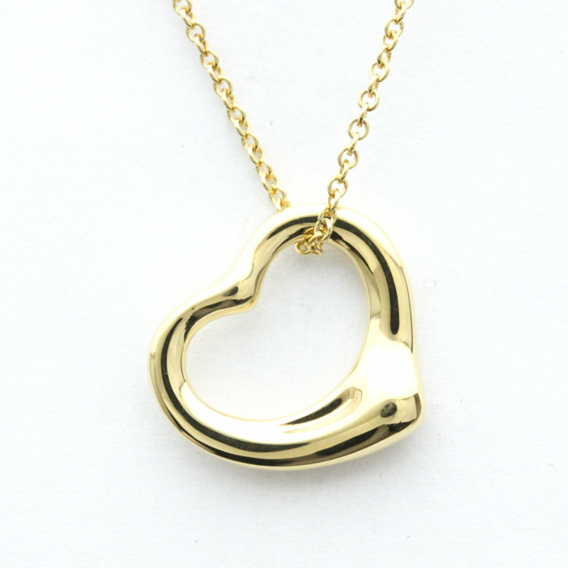 【日本直送】蒂芙尼 Open Heart 黃金（18K）無石男士女士時尚吊墜項鍊（金色）-0