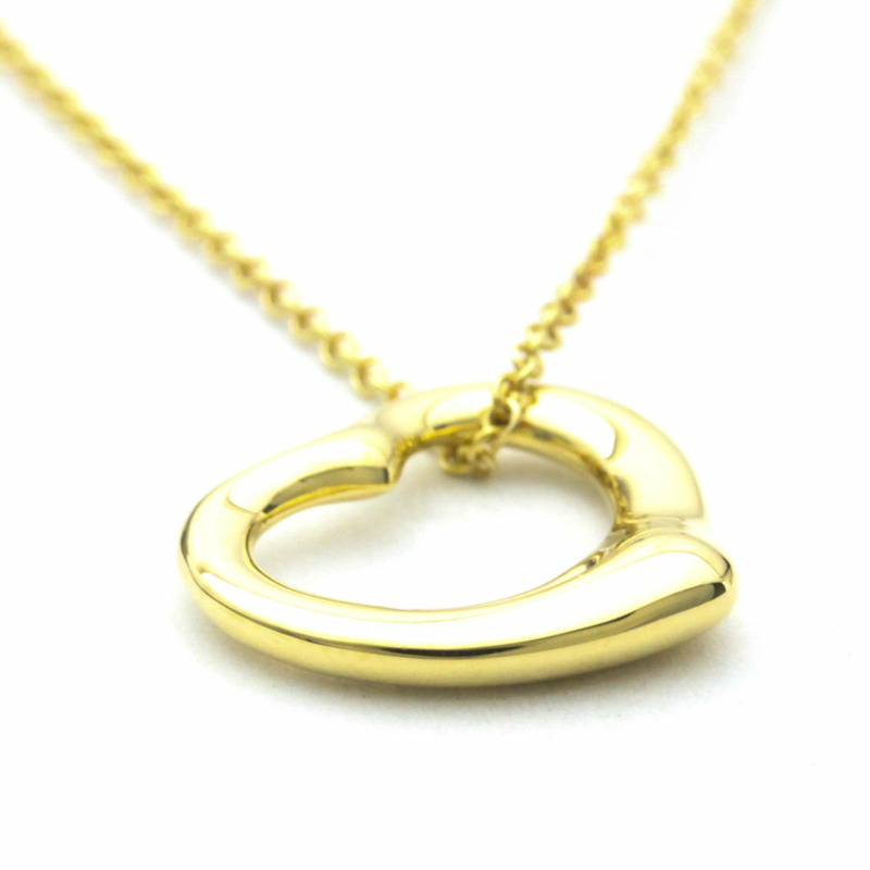 【日本直送】蒂芙尼 Open Heart 黃金（18K）無石男士女士時尚吊墜項鍊（金色）-3
