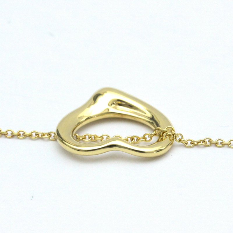 【日本直送】蒂芙尼 Open Heart 黃金（18K）無石男士女士時尚吊墜項鍊（金色）-5