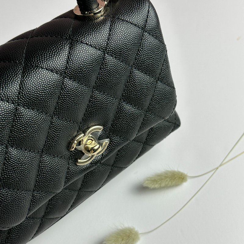 CHANEL Coco mini handle - 黑金-2