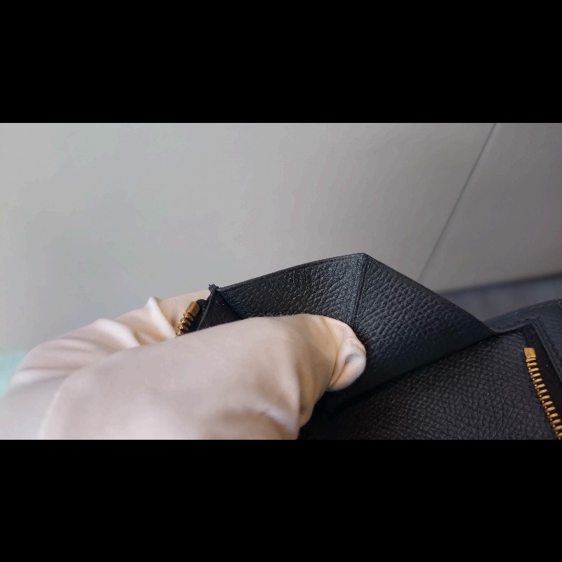 Hermes Bearn 長夾 黑皮金釦 Epsom皮-24