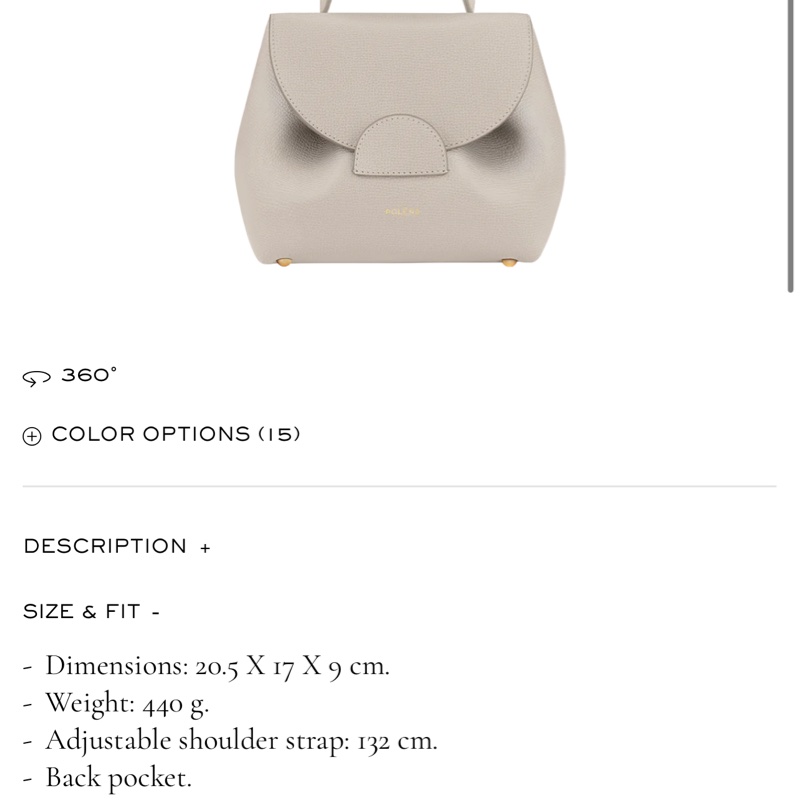 Polene number one Nano textured chalk-15