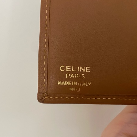 Céline Vintage Triomphe Macadam Frame Wallet凱旋門老花口金短夾錢包｜PopChill 拍拍圈