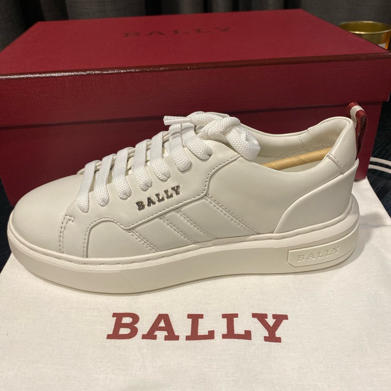 全新 BALLY 增高 休閒鞋 小白鞋-1