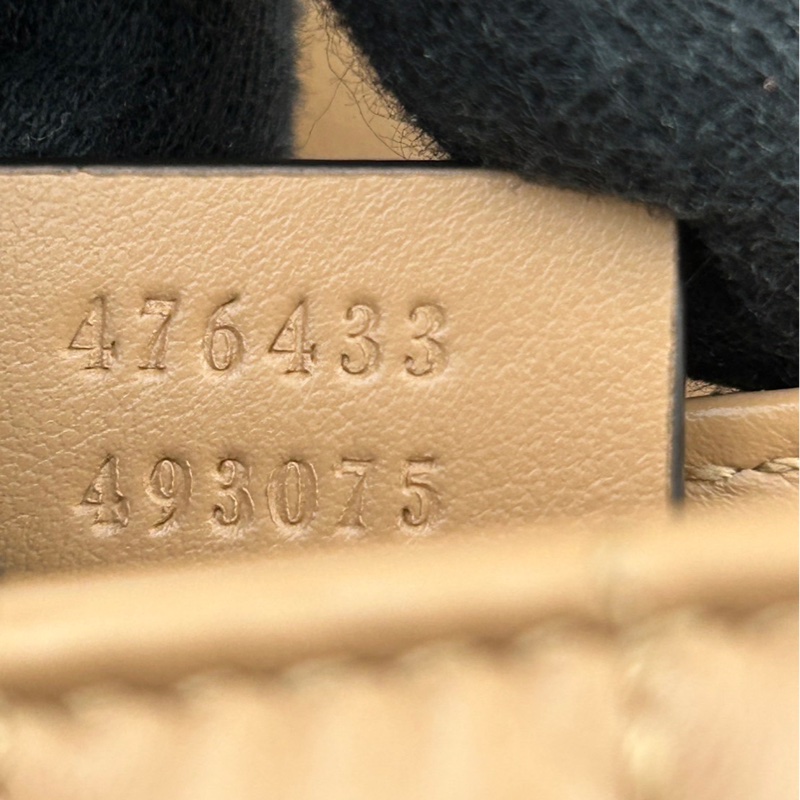 GUCCI 古馳  476433  💖新款GG Marmont絎縫系列銀釦MINI款手拿/腰包/肩背/斜背包(玫瑰米色）-4