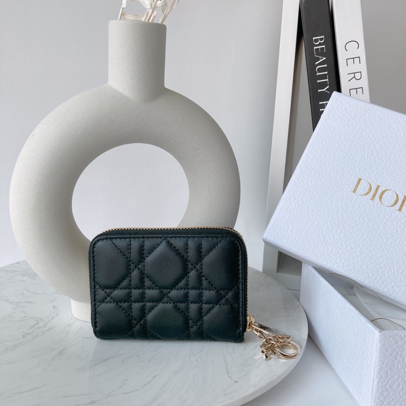 dior 藤格紋 lady Dior 零錢包-0
