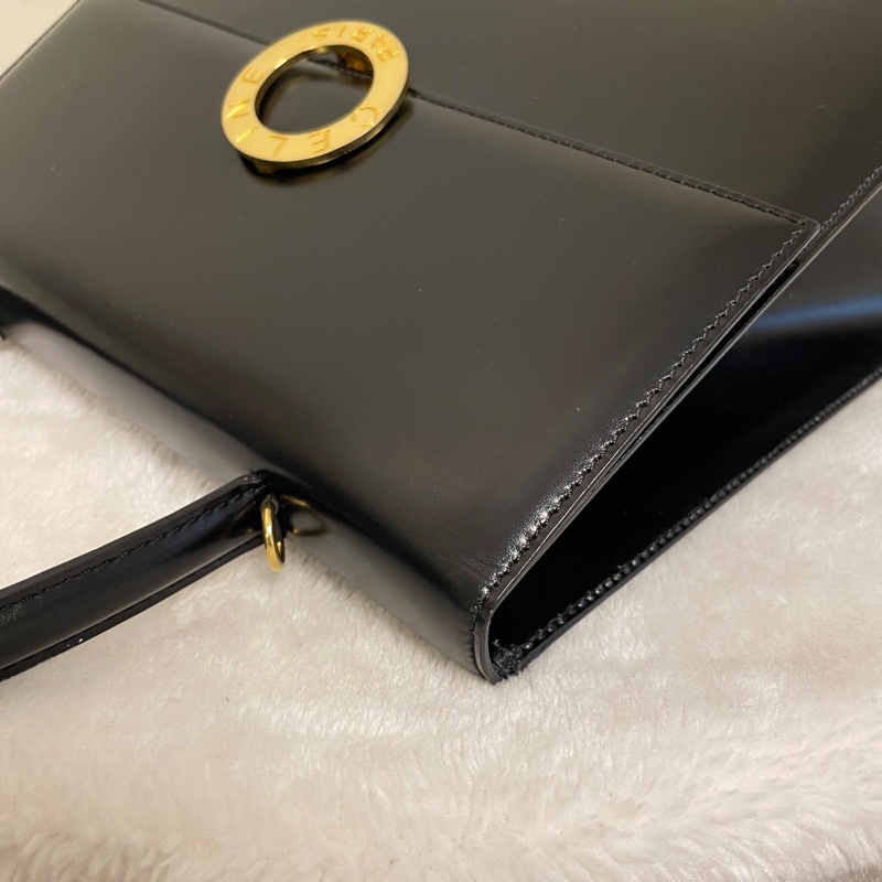 Celine vintage金環系列手提側背兩用箱包-4