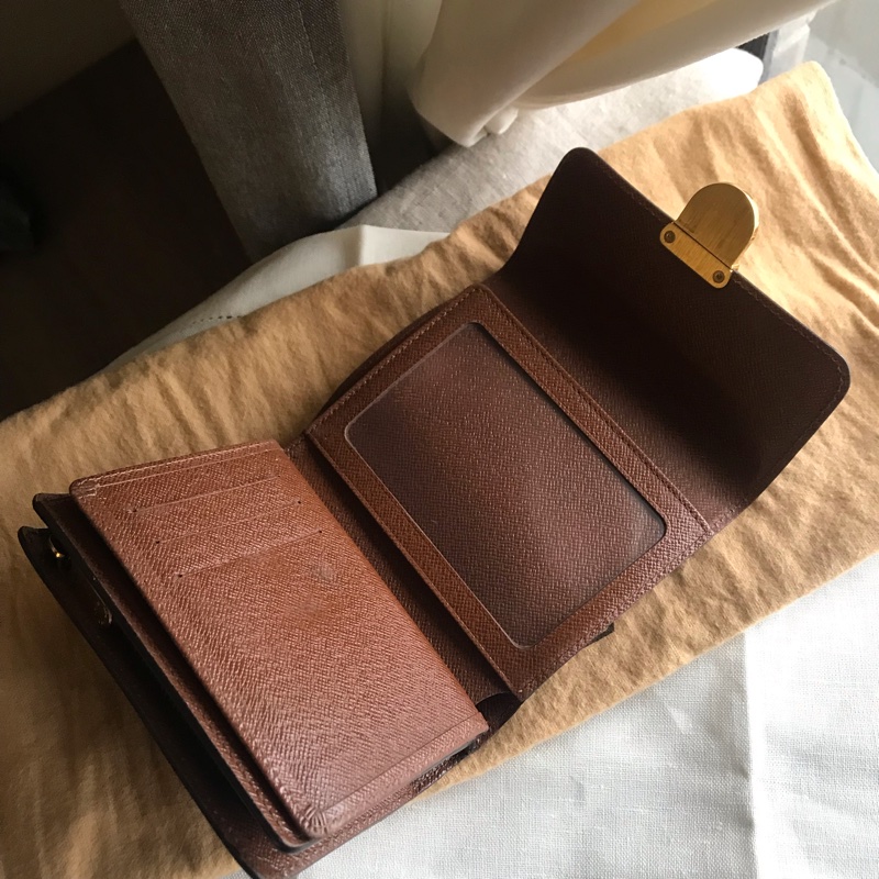 Louis Vuitton中夾/短夾🇫🇷正品🇫🇷隔層足🇫🇷類長夾🇫🇷鈔票平放🇫🇷➕鏈成最🔥小廢包-9