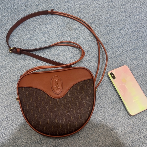 ✨ YSL SAINT LAURENT 聖羅蘭 老花 愛心包 復古 草莓包 rose同款 肩背包 側背包 爆款 精品-0