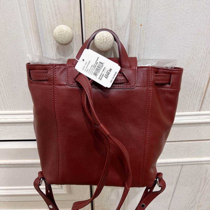 Longchamp cuir  小羊皮後背包 XS-6