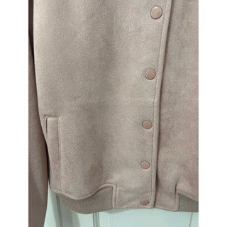 Pull&Bear 粉色麂皮夾克-2