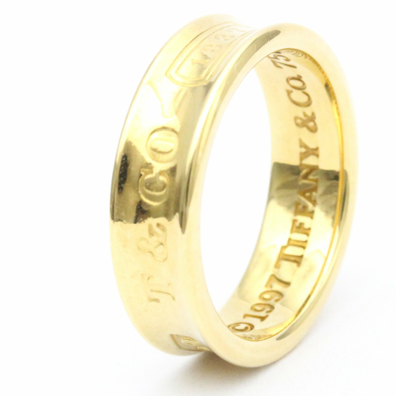 【日本直送】拋光蒂芙尼 1837 戒指 18K 黃金戒指 BF560608-1