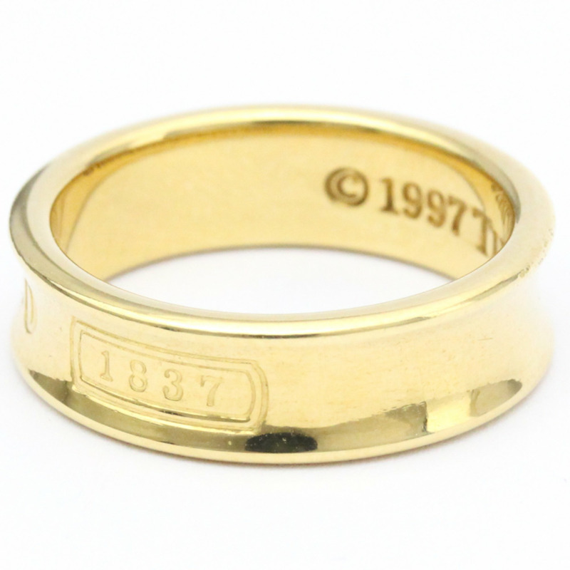 【日本直送】拋光蒂芙尼 1837 戒指 18K 黃金戒指 BF560608-2