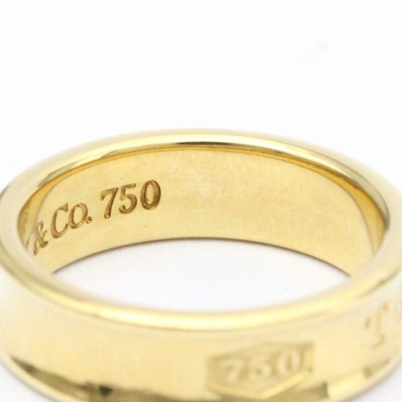 【日本直送】拋光蒂芙尼 1837 戒指 18K 黃金戒指 BF560608-8