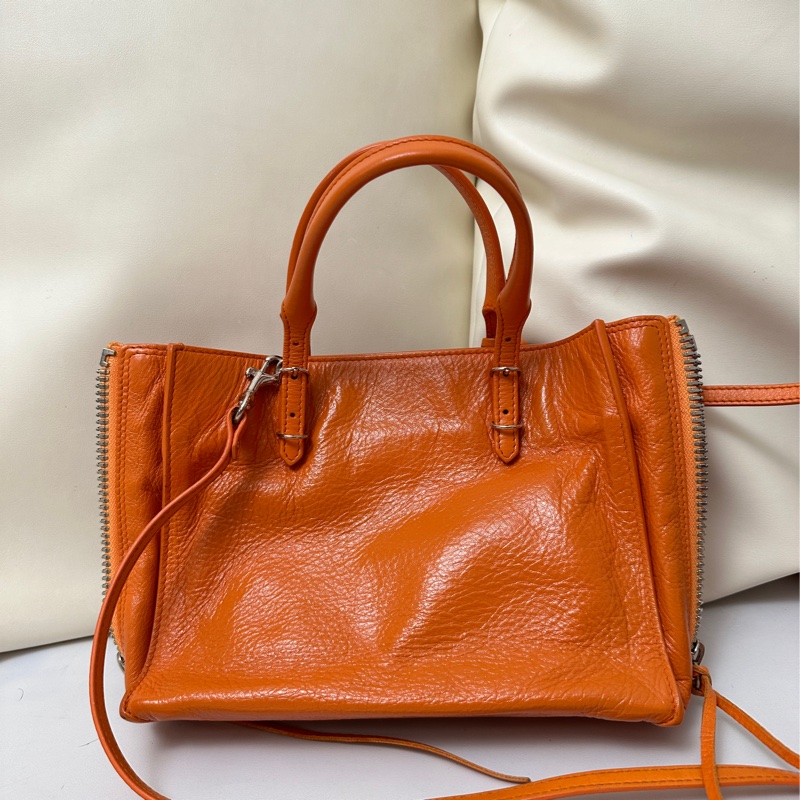 BALENCIAGA 巴黎世家 小機車包 (橘色)-1