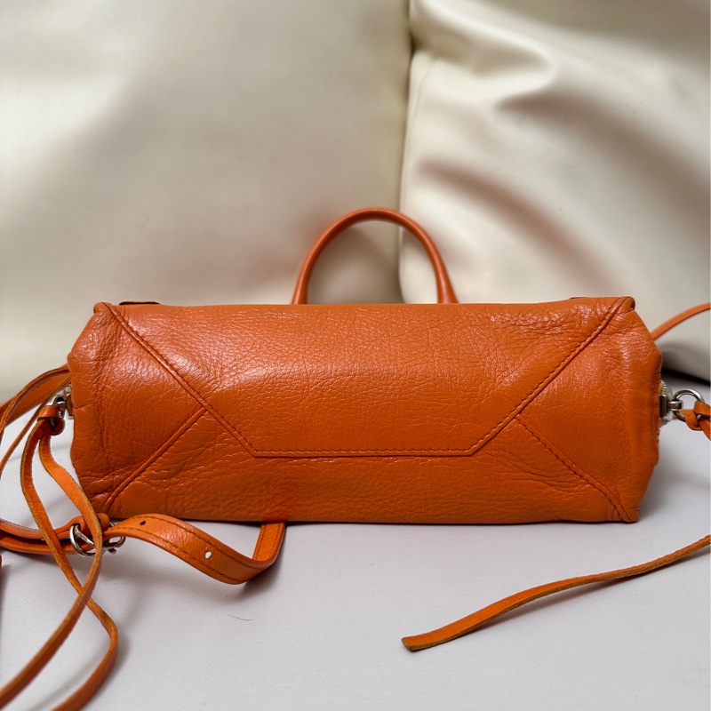 BALENCIAGA 巴黎世家 小機車包 (橘色)-5