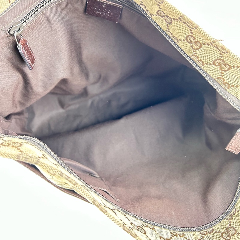 GUCCI 單肩斜挎包 189751 GG 帆布皮革米色-20