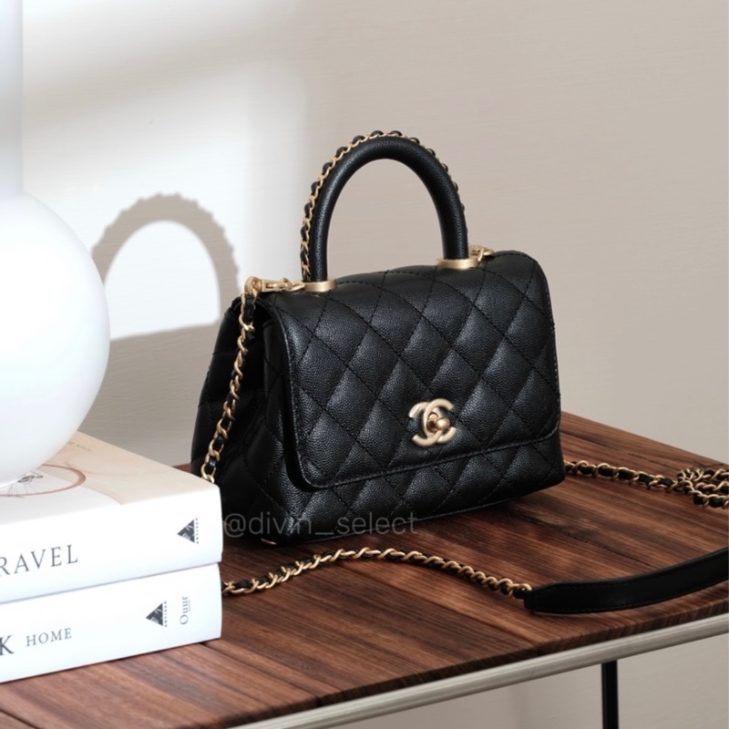 Chanel 23P Mini coco handle bag 限量迷你憨豆包-1