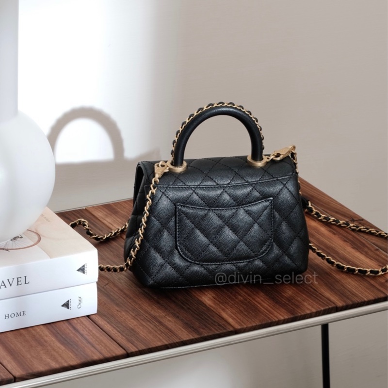 Chanel 23P Mini coco handle bag 限量迷你憨豆包-2