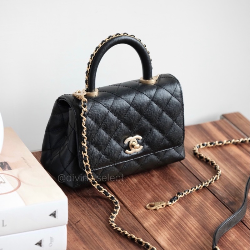 Chanel 23P Mini coco handle bag 限量迷你憨豆包-5