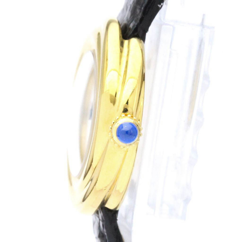 【日本直送】卡地亞 Must Trinity Quartz Gold Plated Leather Quartz Ladies Ｗ1010844 BF559646-3