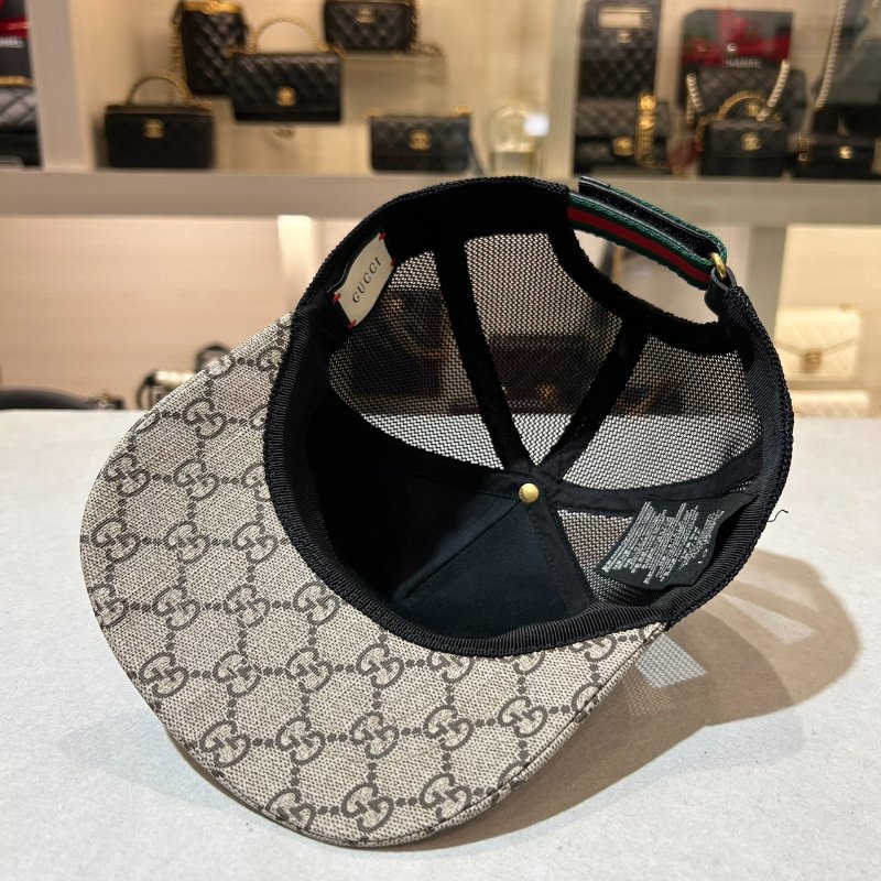 GUCCI 老花雙虎頭棒球帽-3