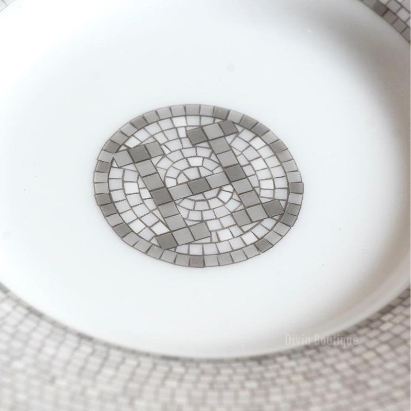 Hermès 24 platinum coffee cup and saucer愛馬仕咖啡杯組 瓷器-4