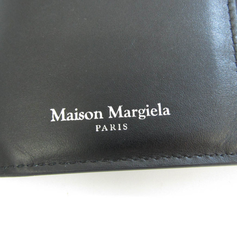 【日本直送】Maison Margiela SAIUI0021 女士、男士皮革長款錢包（雙折）黑色-8