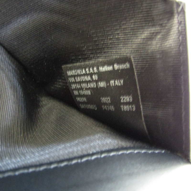 【日本直送】Maison Margiela SAIUI0021 女士、男士皮革長款錢包（雙折）黑色-10