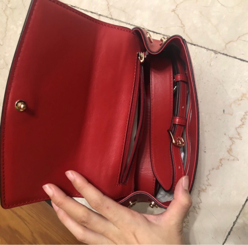 MICHAEL KORS AVA全皮翻蓋手提斜背包-4