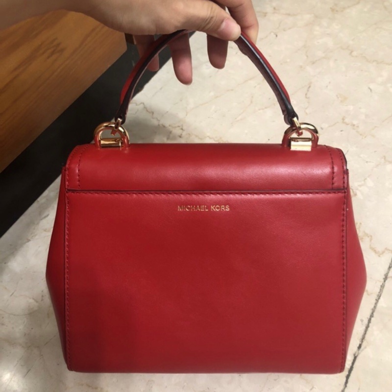 MICHAEL KORS AVA全皮翻蓋手提斜背包-6