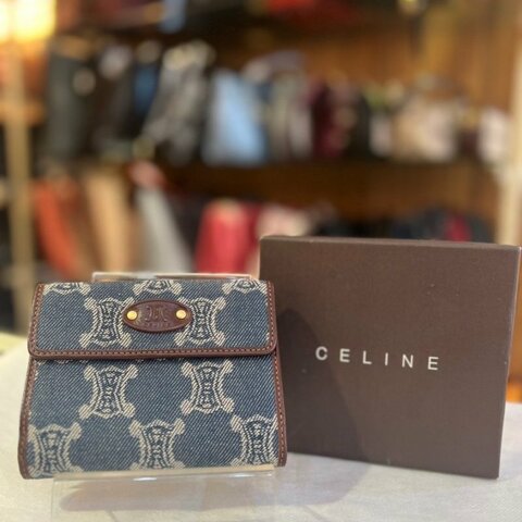 【舊愛新歡】Celine牛仔老花短夾