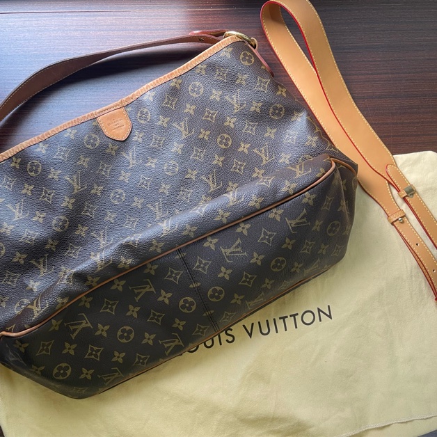 狀況超新❗️ LV Delightful MM 贈送背帶-4