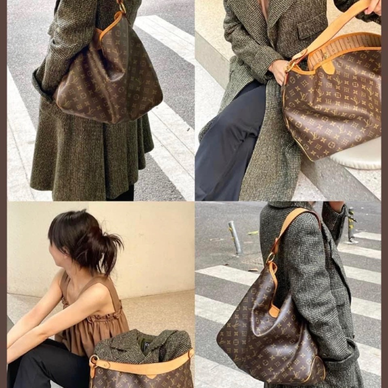 狀況超新❗️ LV Delightful MM 贈送背帶-34