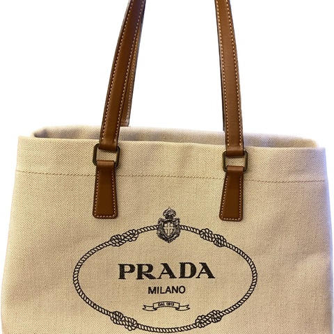 Prada 帆布包沙灘包