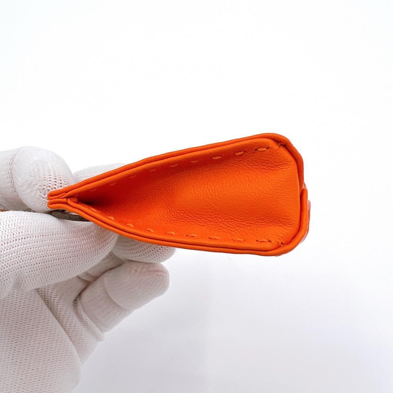 Hermes愛馬仕超可愛橙色橘色手提袋紙袋迷你吊飾-4