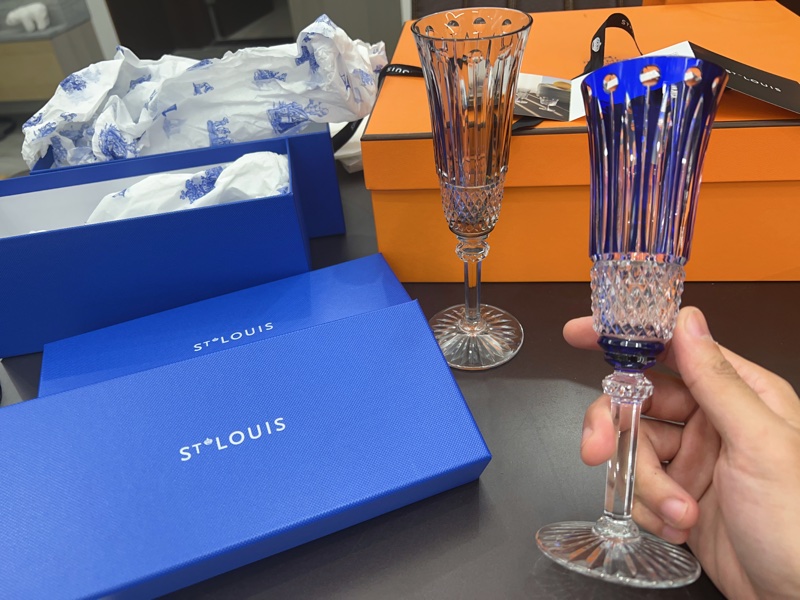 愛馬仕hermes 收購的牌子stlouis 兩個杯子一起賣-10