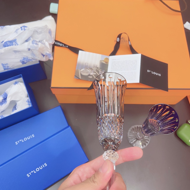愛馬仕hermes 收購的牌子stlouis 兩個杯子一起賣-13