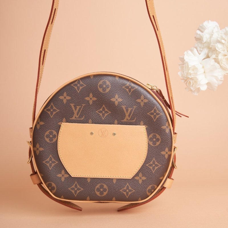 LV Boîte Chapeau Souple MM 圓餅包 老花款-1