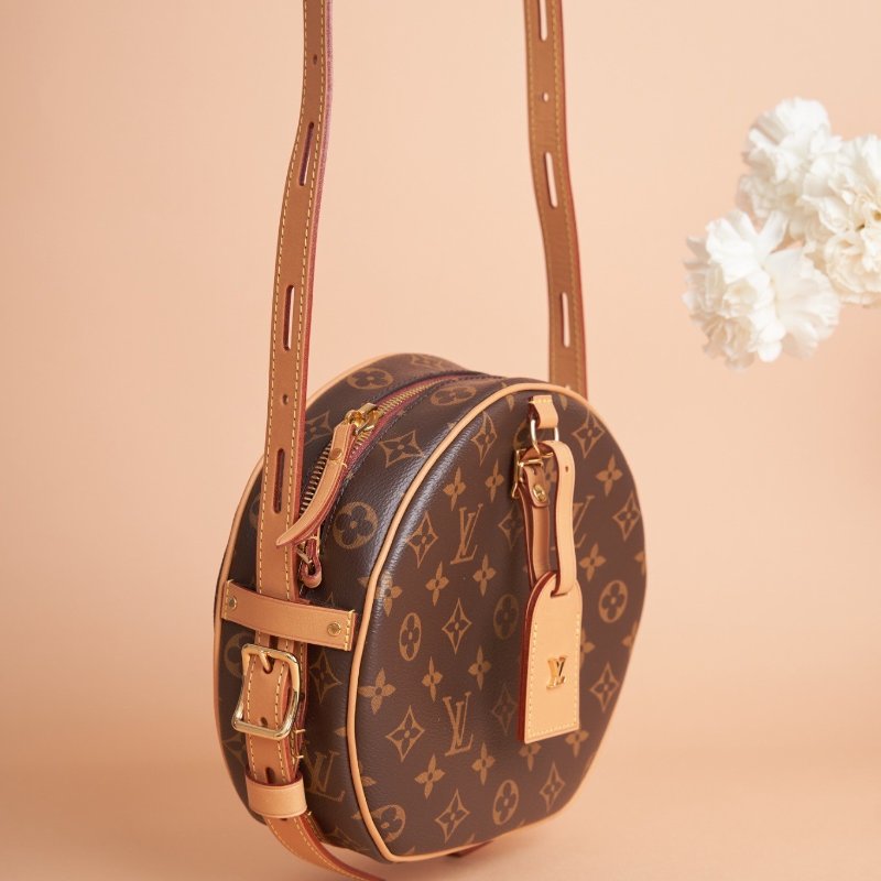 LV Boîte Chapeau Souple MM 圓餅包 老花款-2