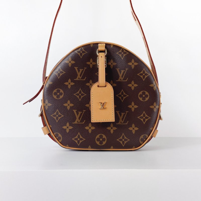 LV Boîte Chapeau Souple MM 圓餅包 老花款-7