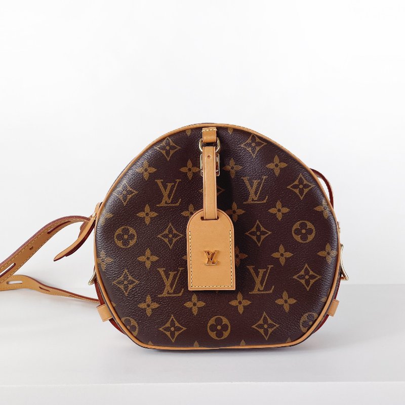 LV Boîte Chapeau Souple MM 圓餅包 老花款-8