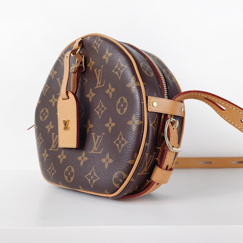 LV Boîte Chapeau Souple MM 圓餅包 老花款-9